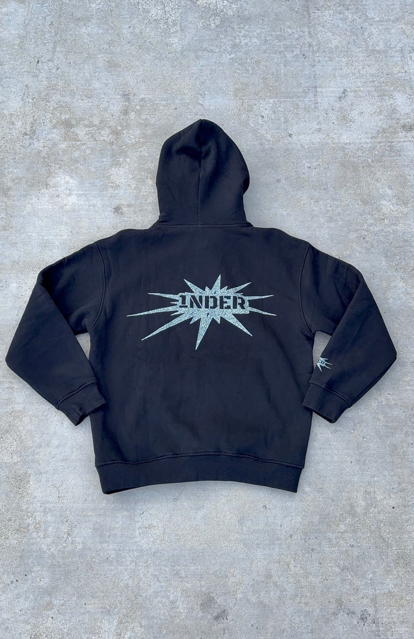 1nder Black Hoodie V2