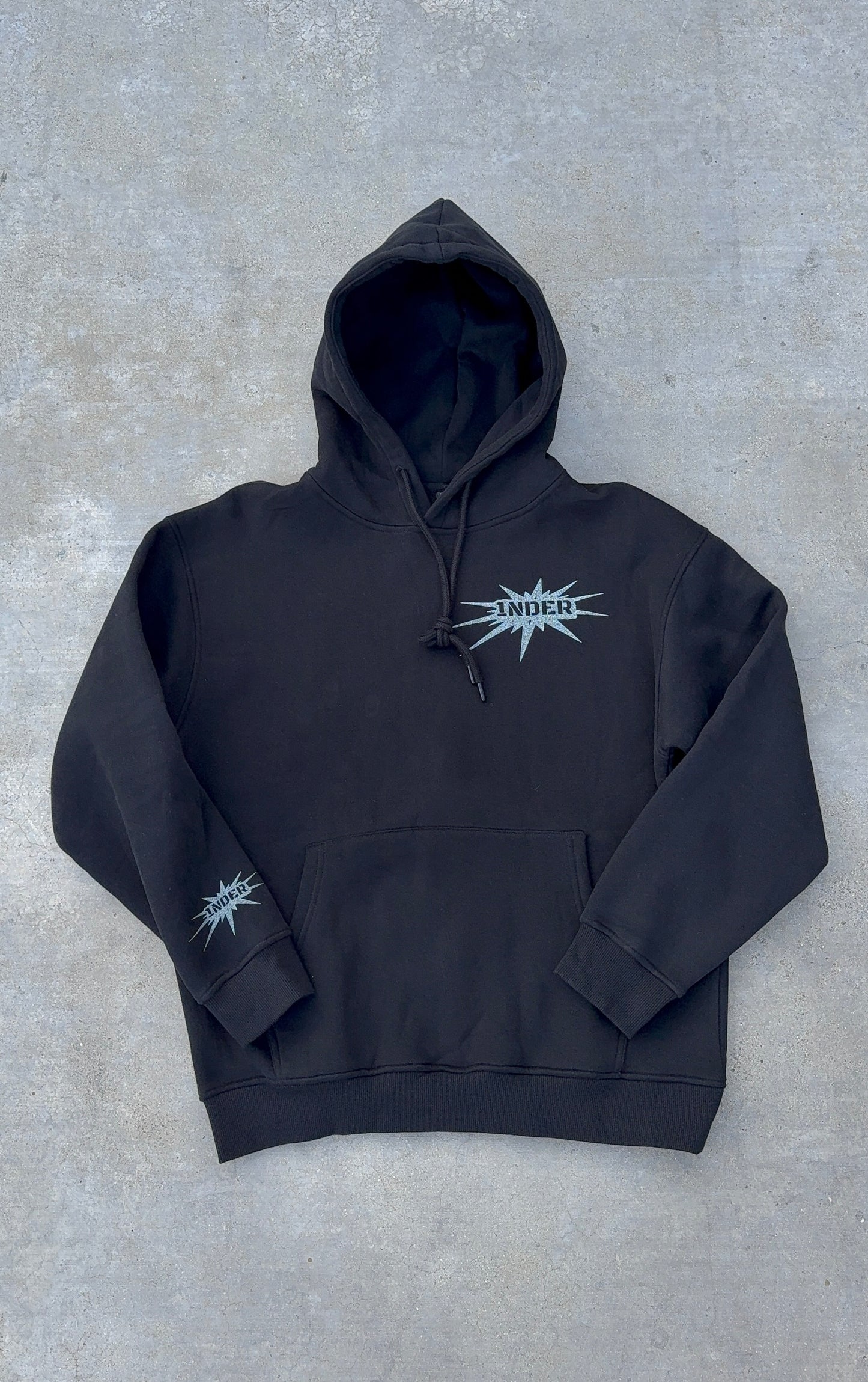 1nder Black Hoodie V2